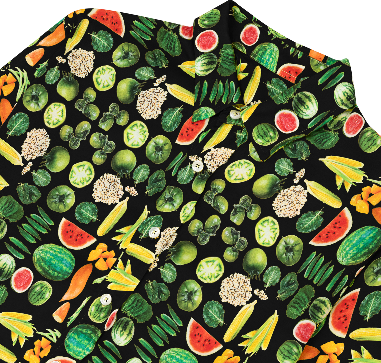 Fruit Collage Button Up