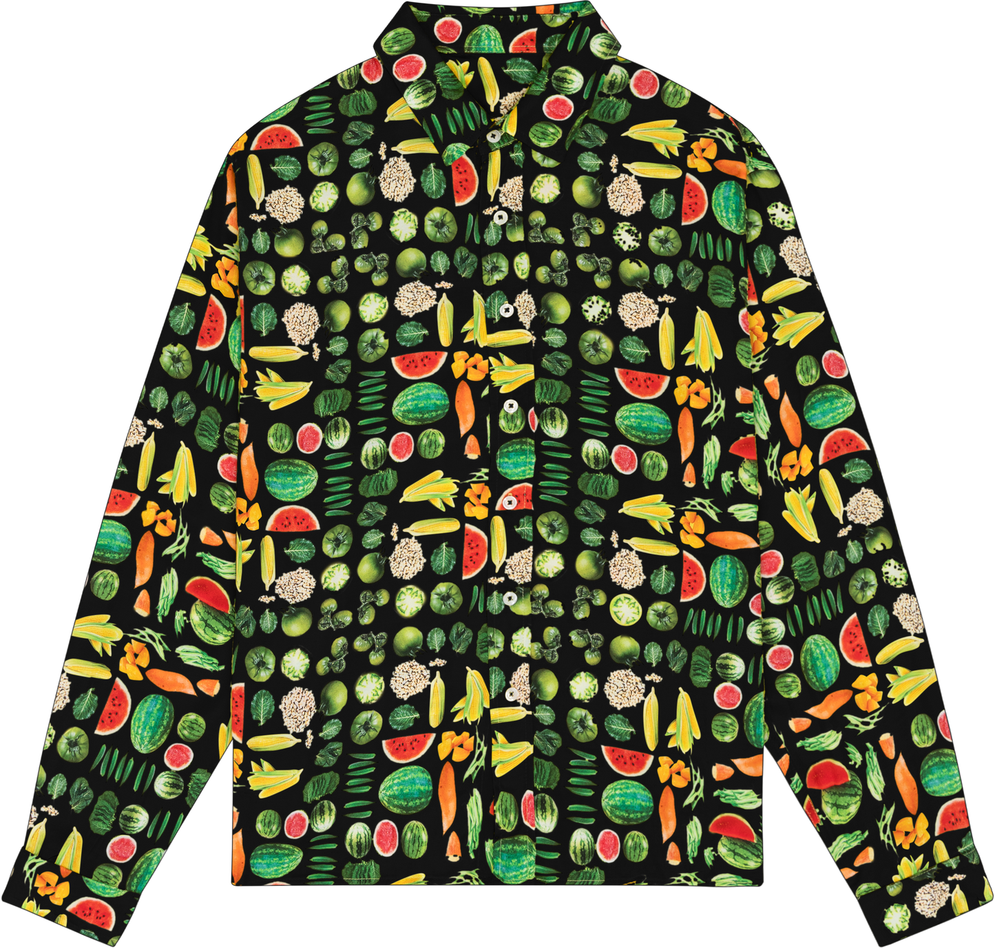 Fruit Collage Button Up