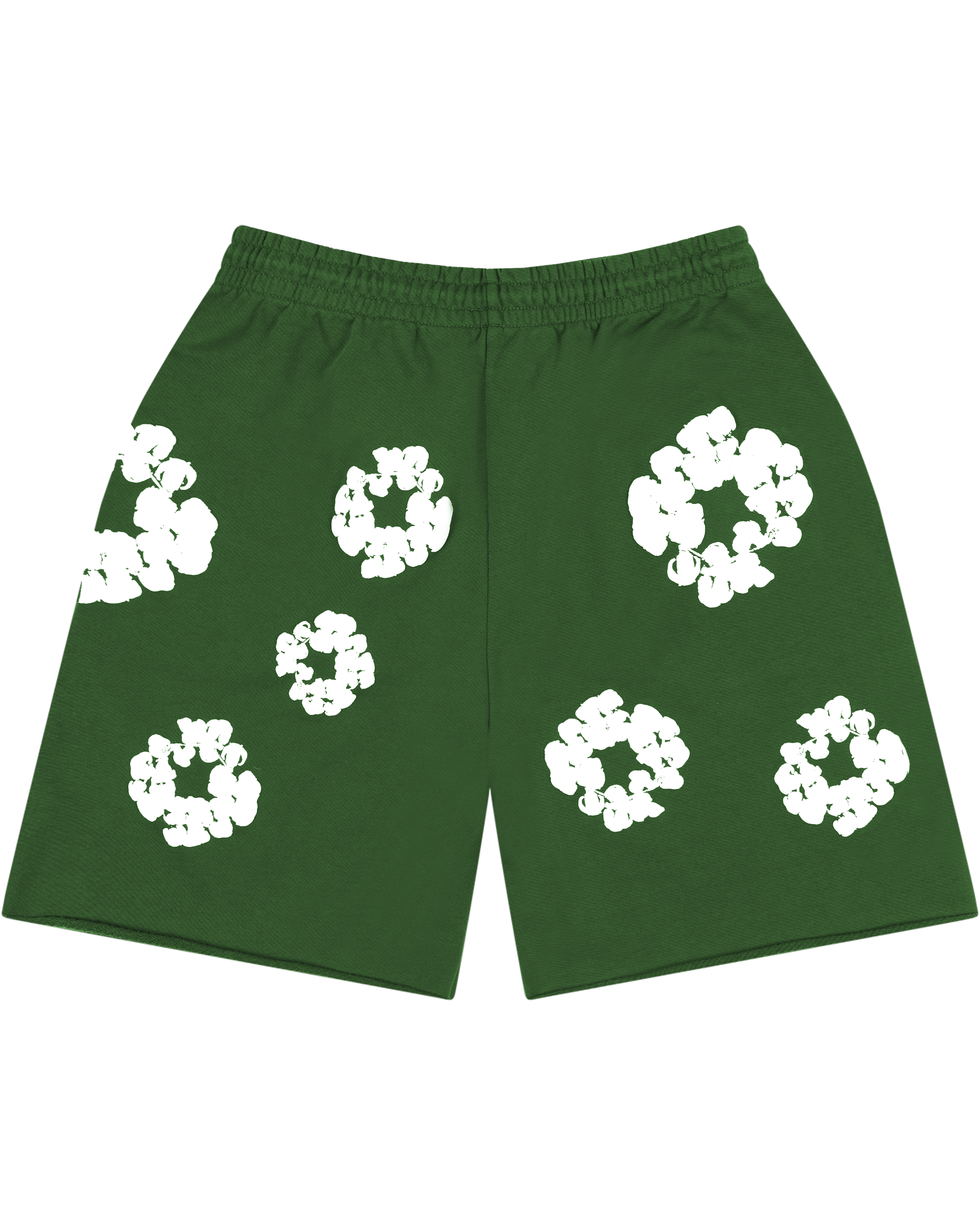 Cotton Wreath Sweatshorts Green