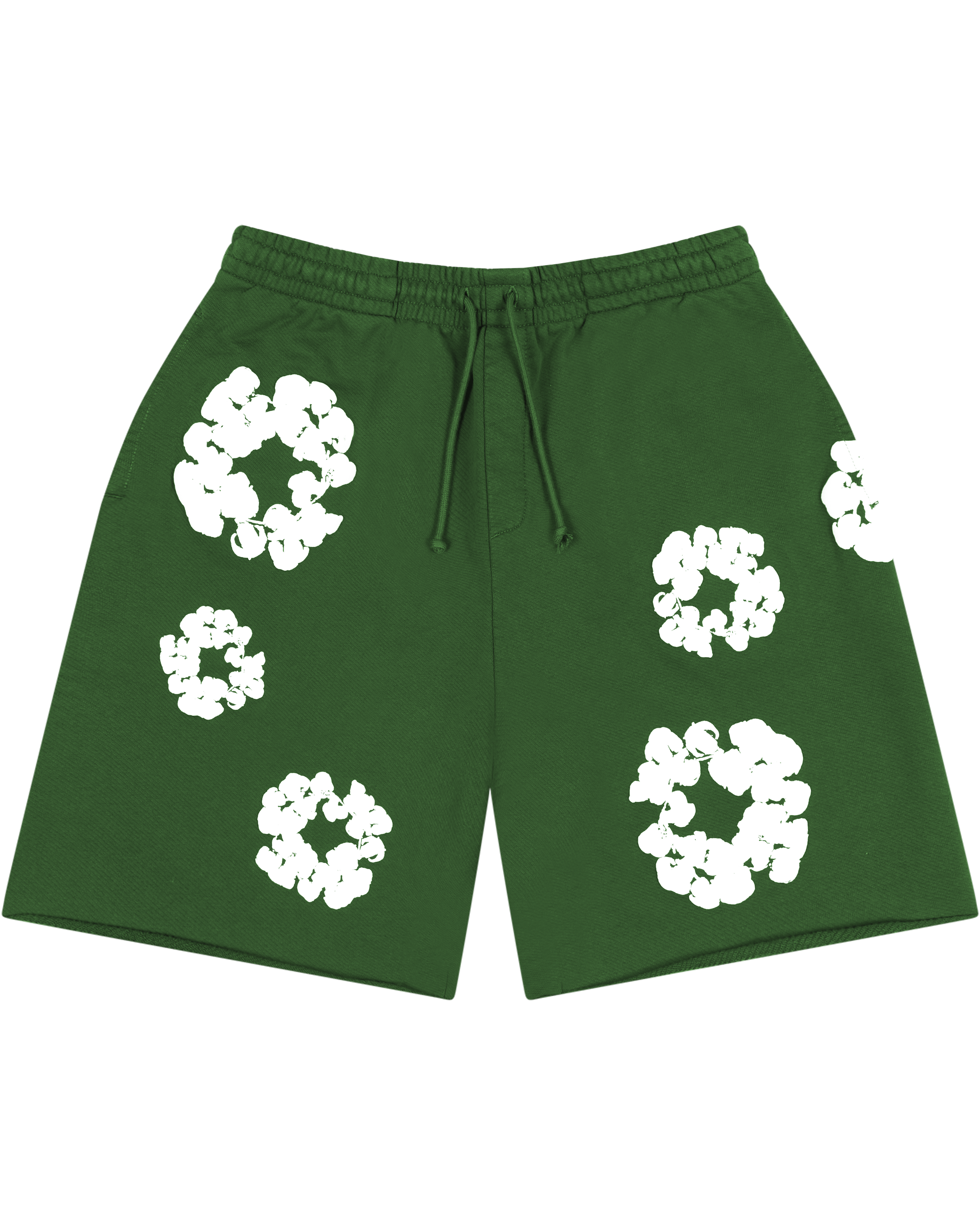 Cotton Wreath Sweatshorts Green