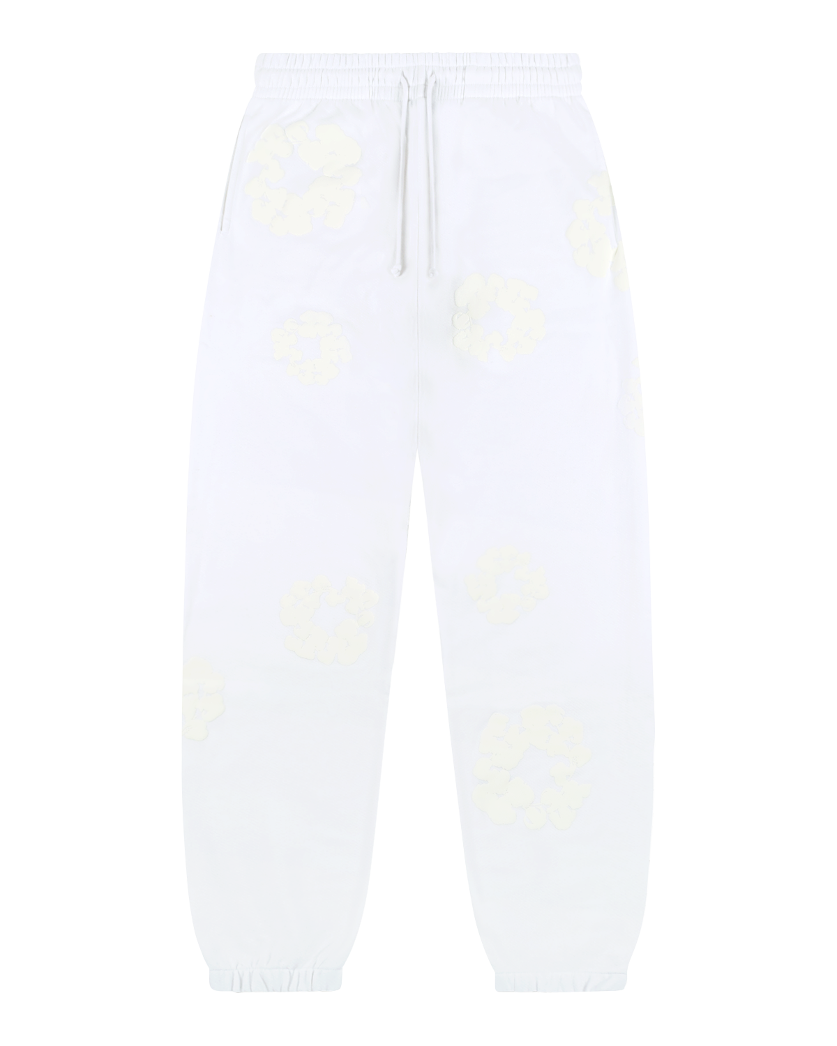 Mono Cotton Wreath Sweatpants White