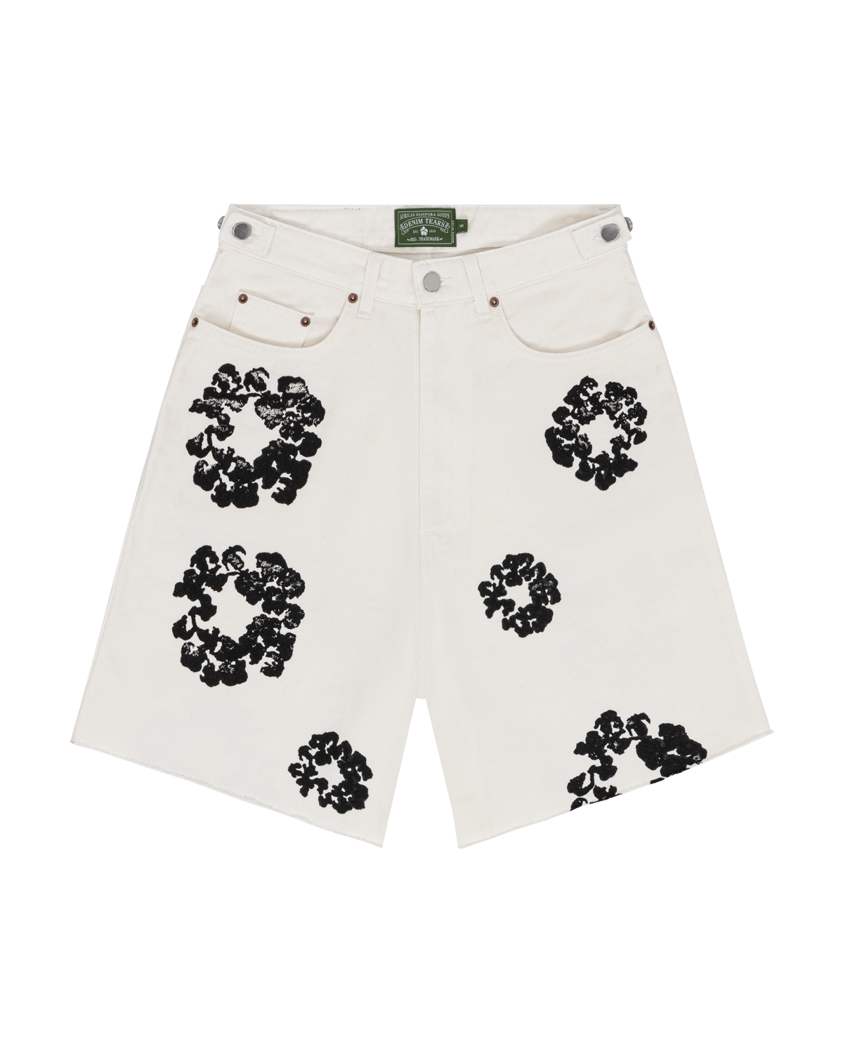 The Cotton Wreath Jean Short White