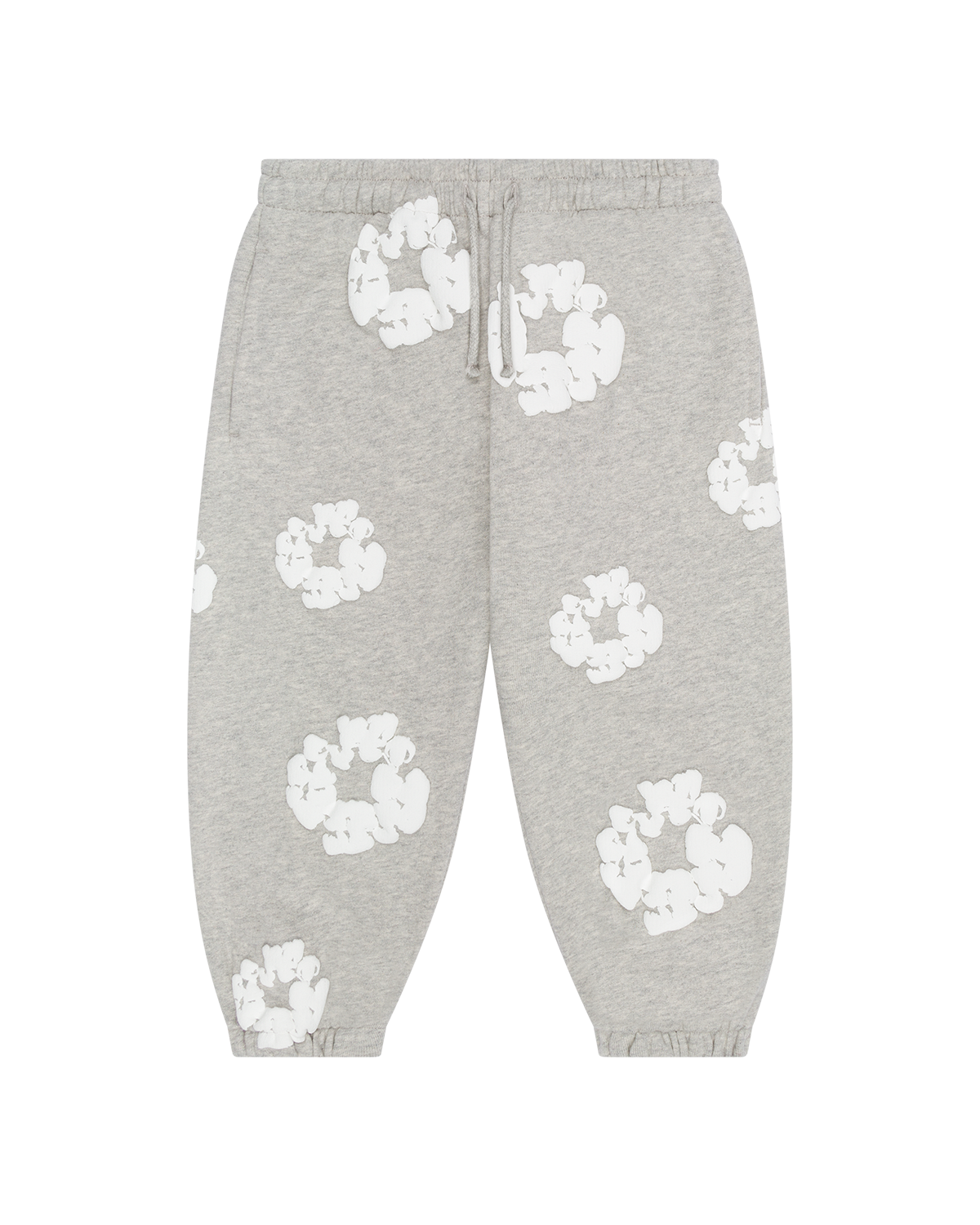 Kids Cotton Wreath Sweatpants Grey