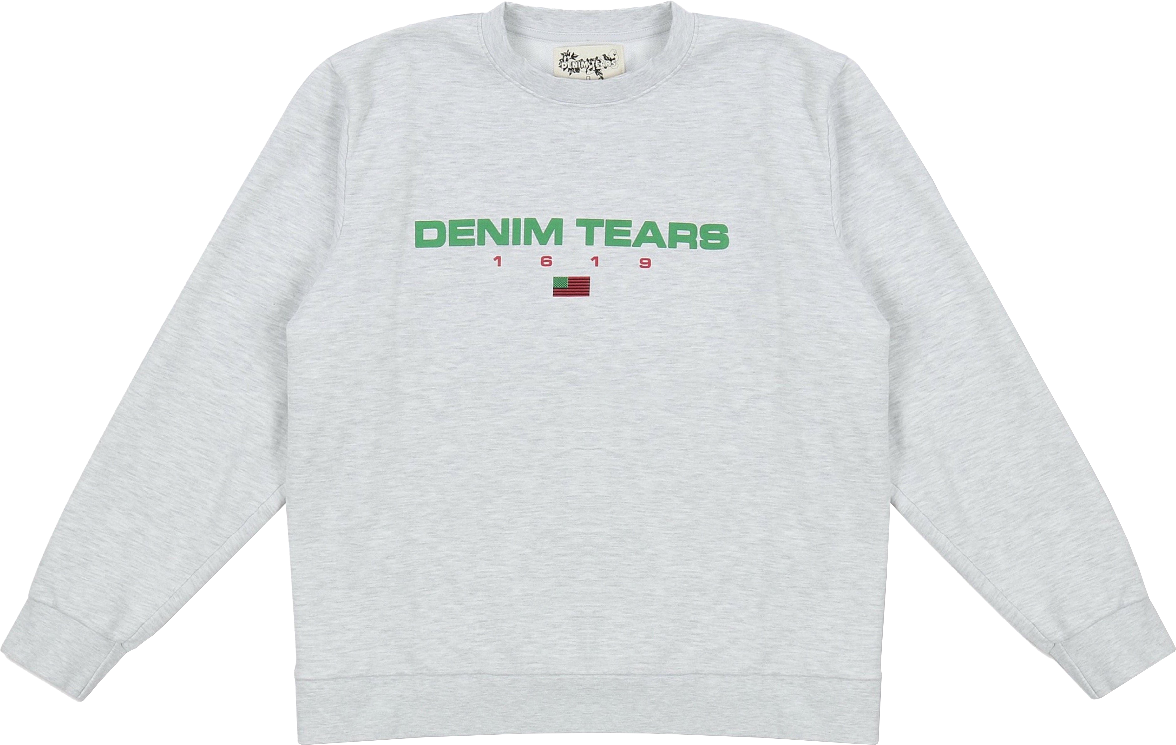 1619 Pan African Flag Crewneck Grey