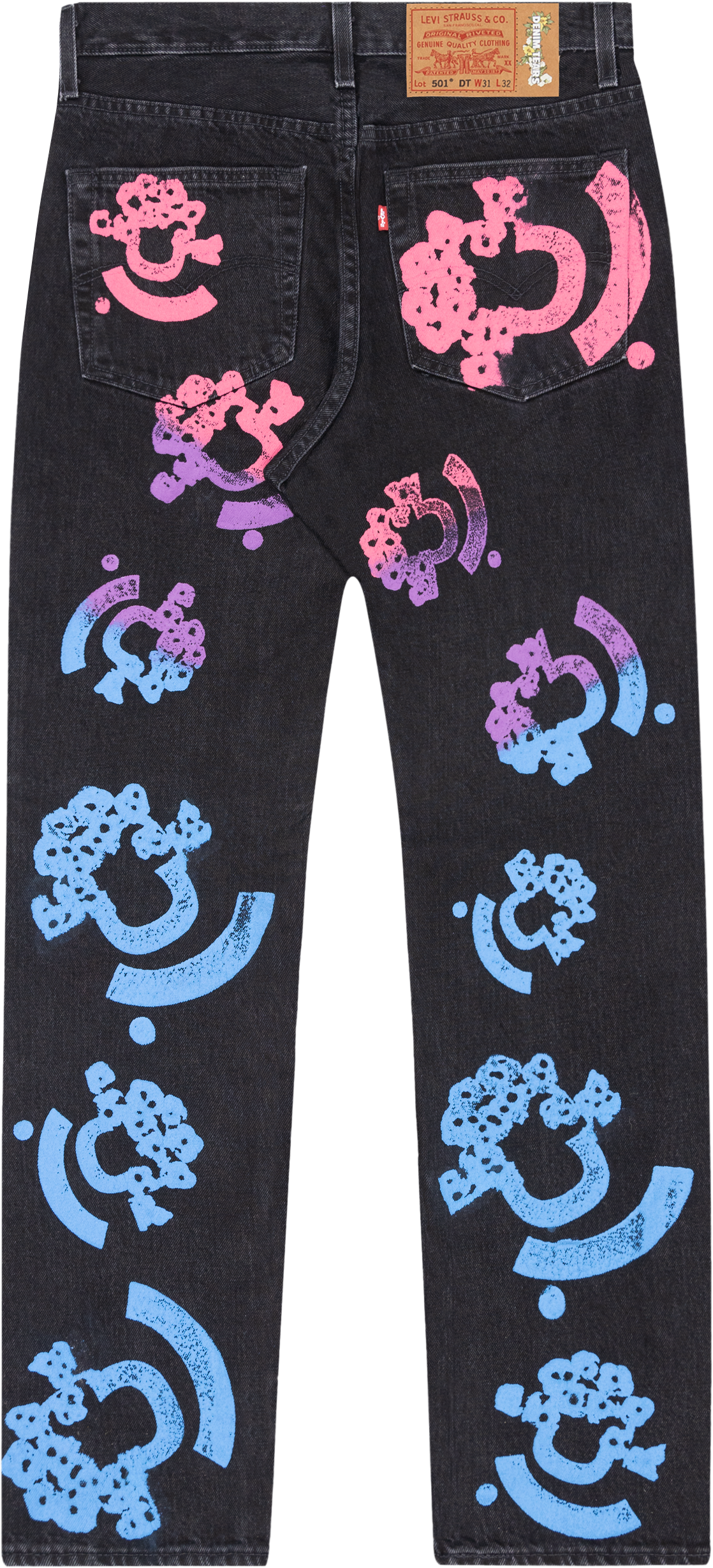 Bstroy Tears 501 Jean Washed Black