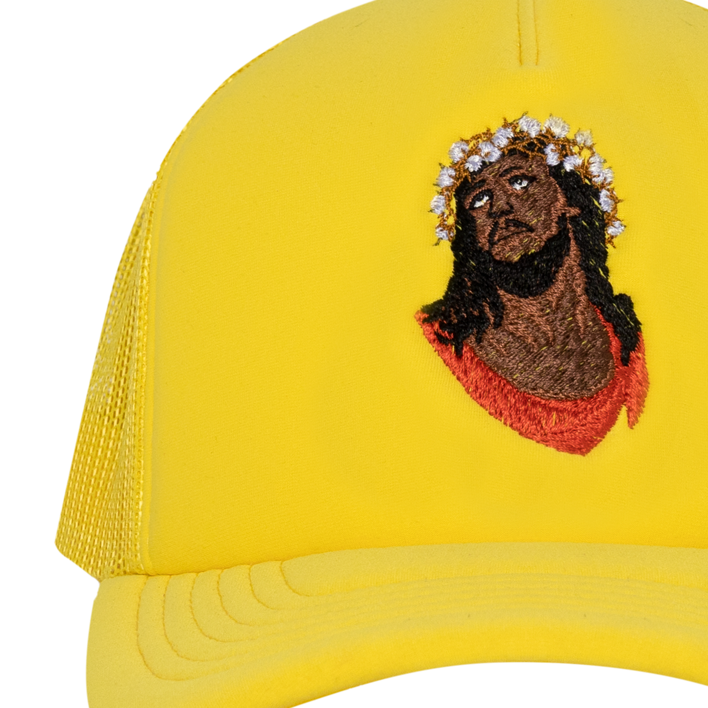 Crown Made of Cotton Yellow Trucker Hat