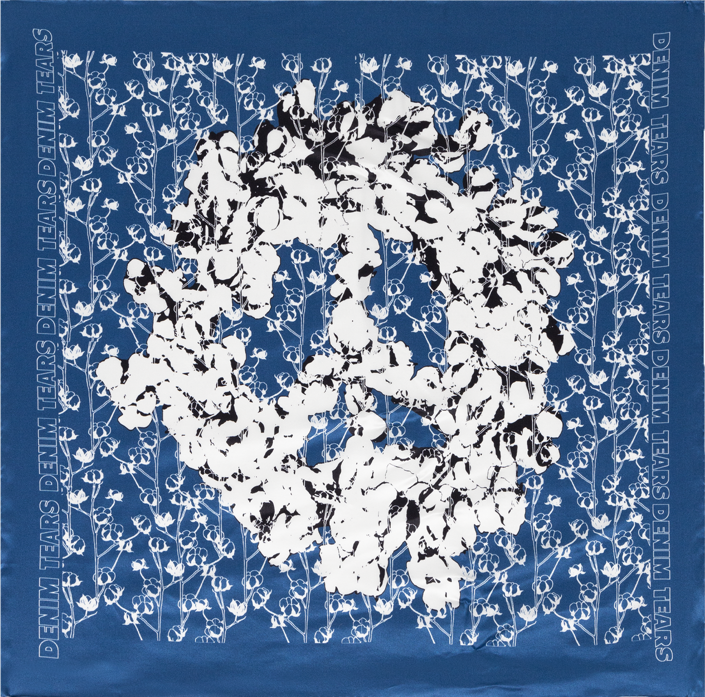 Cotton Peace Wreath Silk Bandana