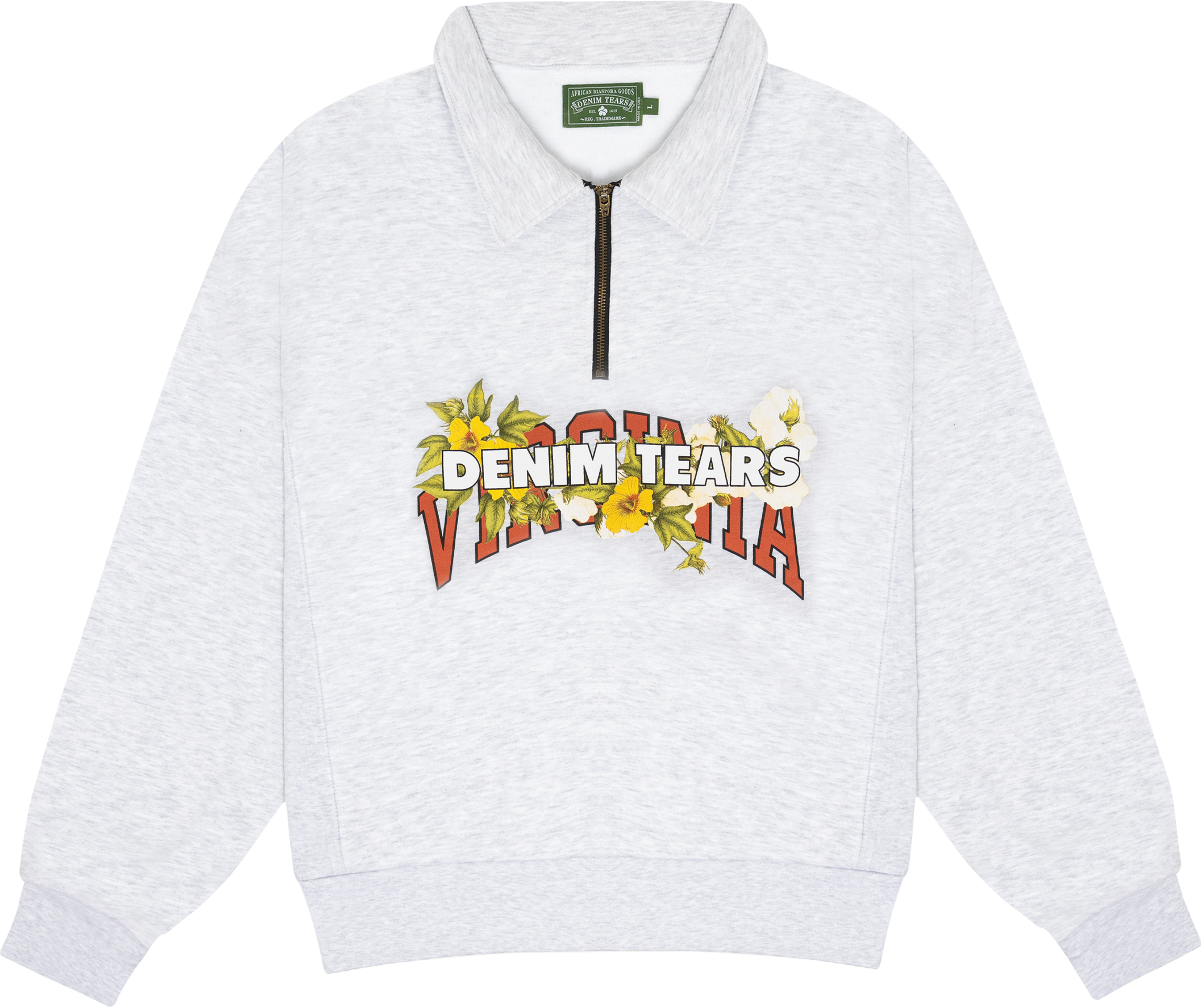 DT X Virginia Half Zip Grey