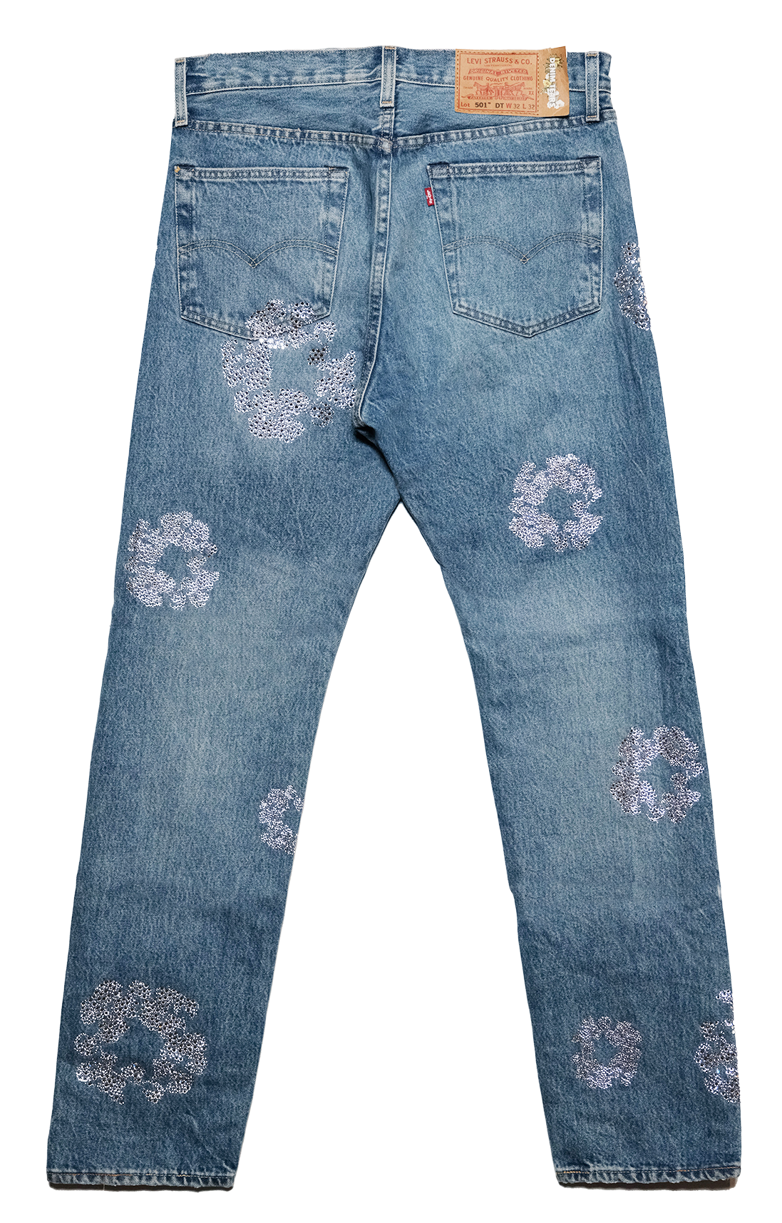 Bust Down Tears 501 Light Wash