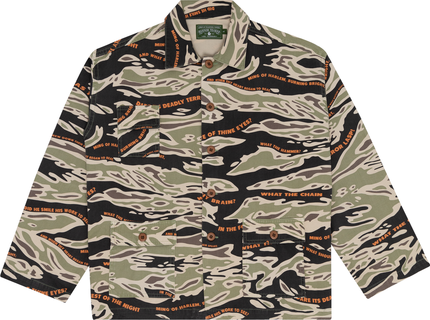 Ming Military Camo Button Up