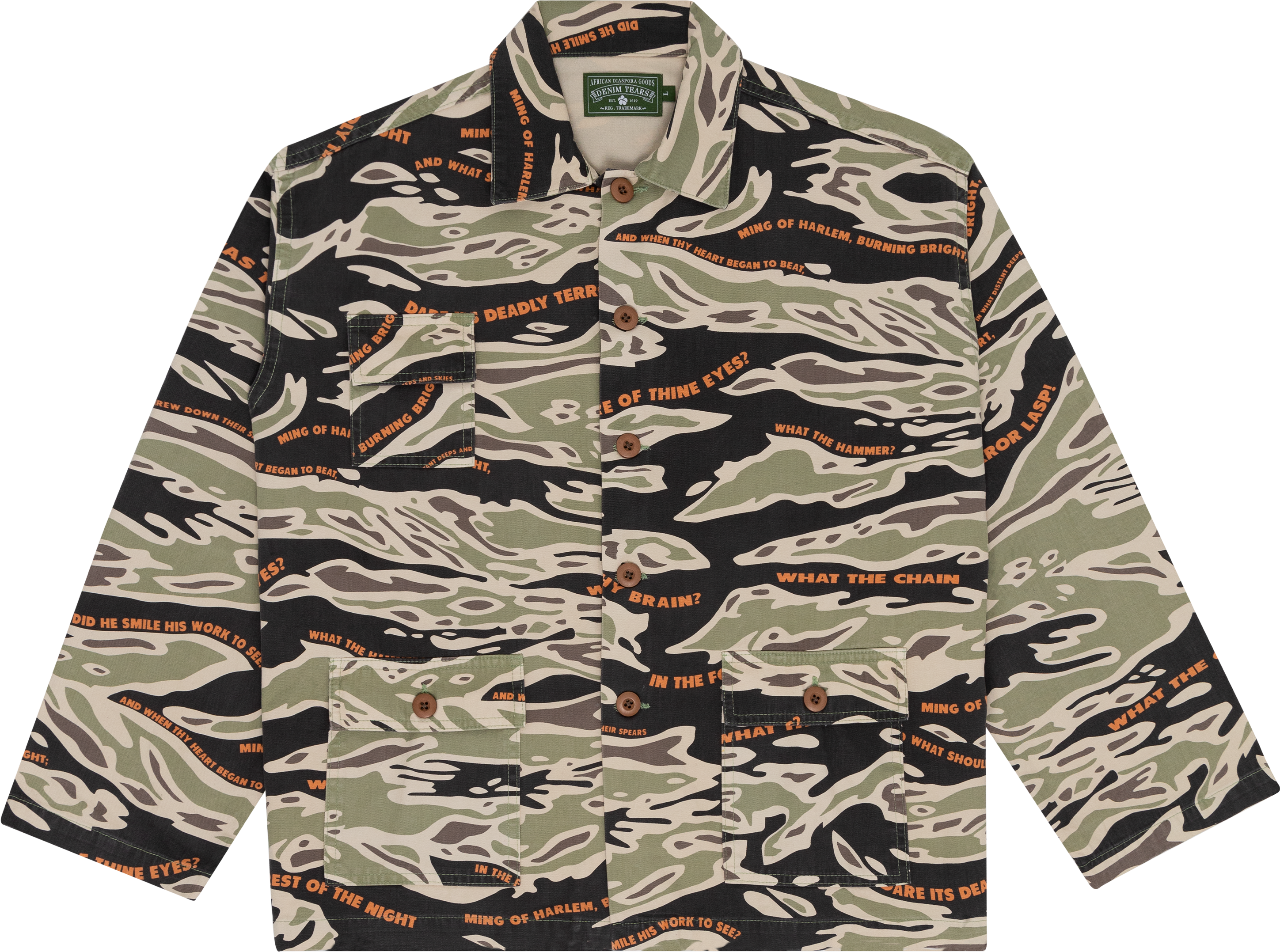 Ming Military Camo Button Up