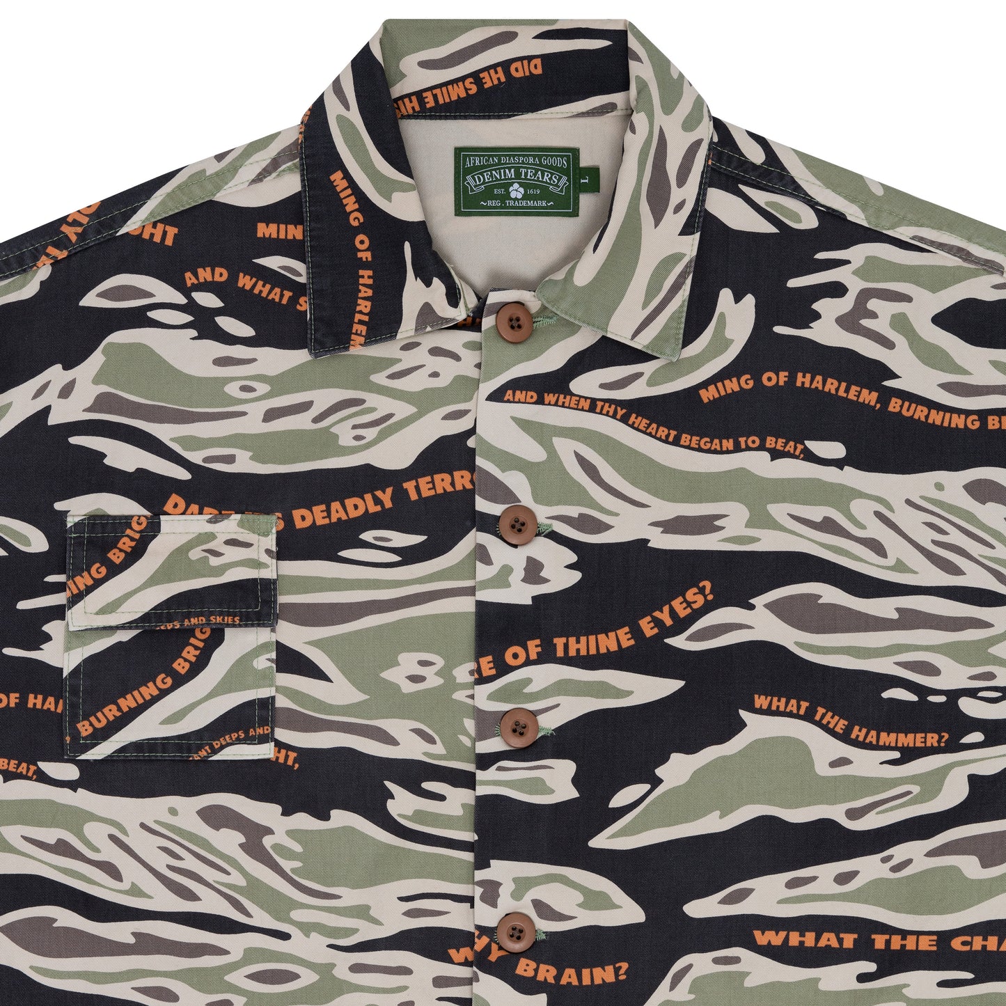 Ming Military Camo Button Up