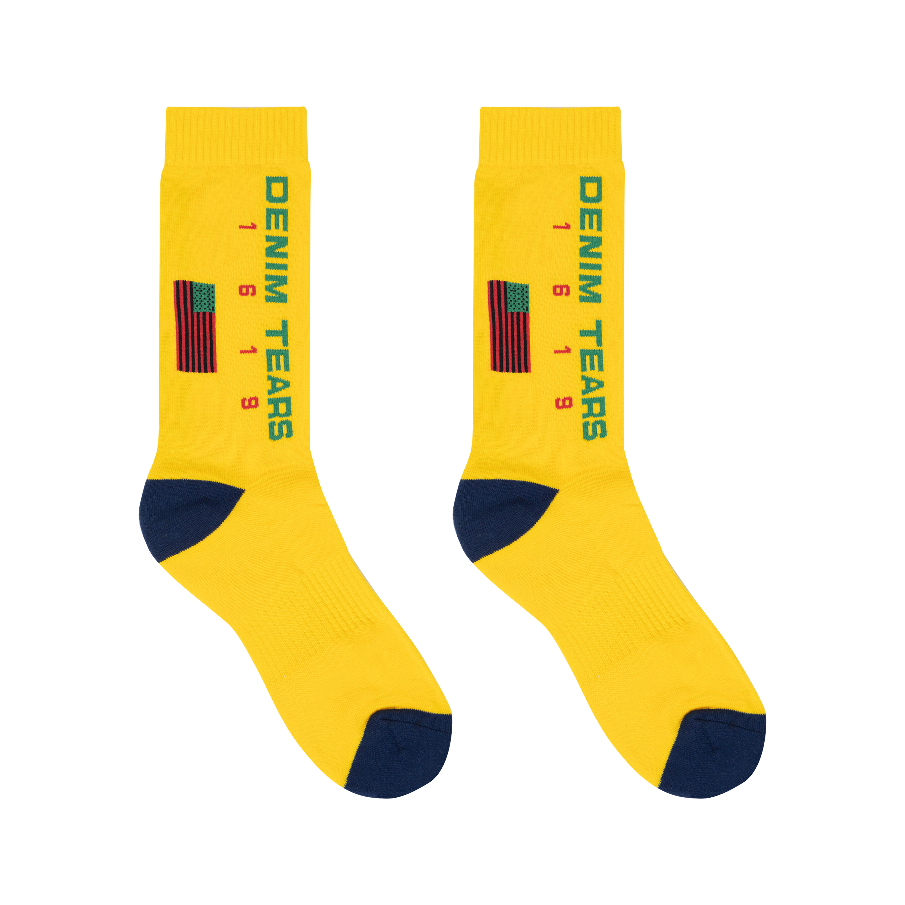1619 Pan African Flag Sock Yellow