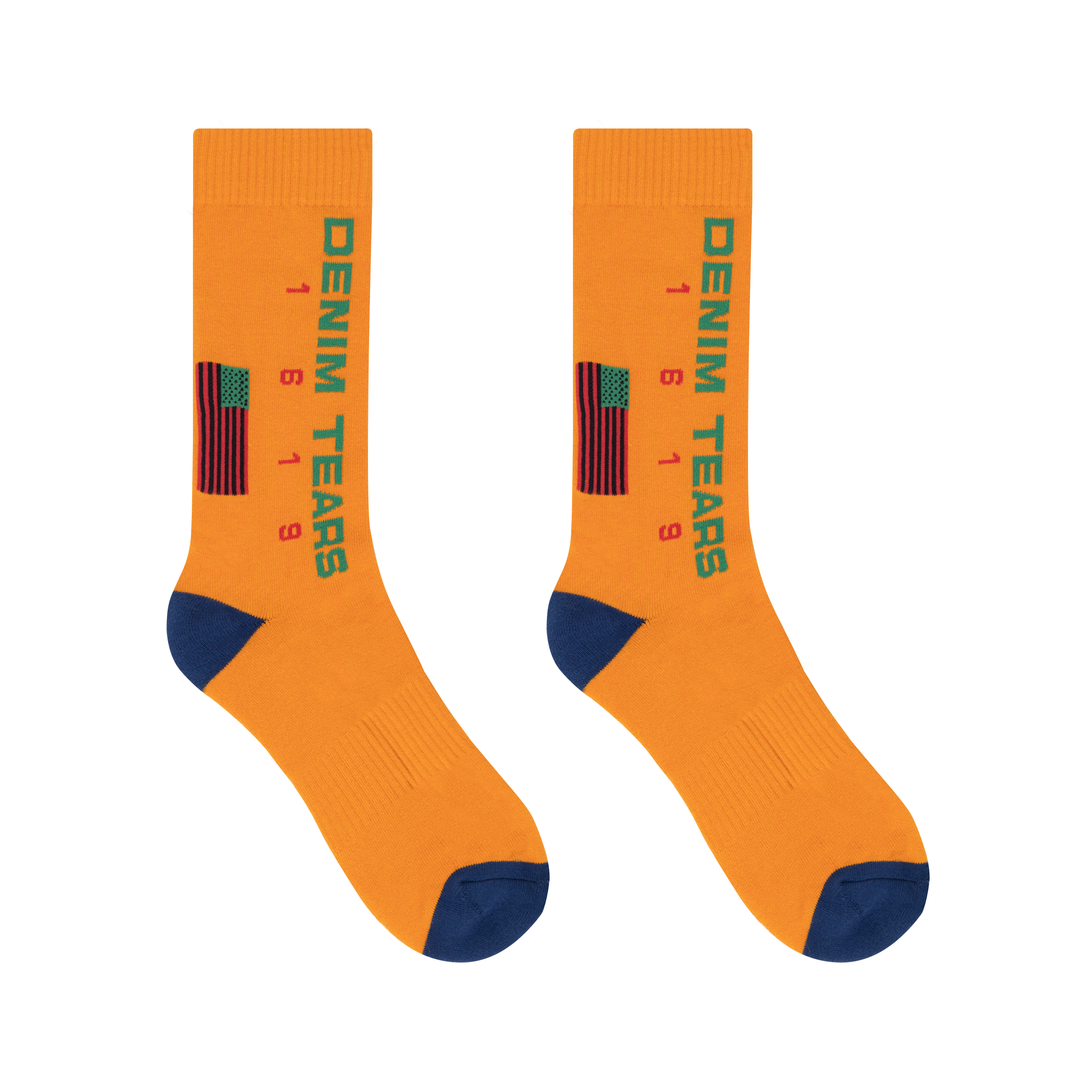 1619 Pan African Flag Sock Orange