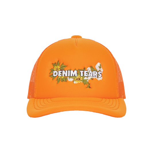 Denim Tears Orange Trucker Hat