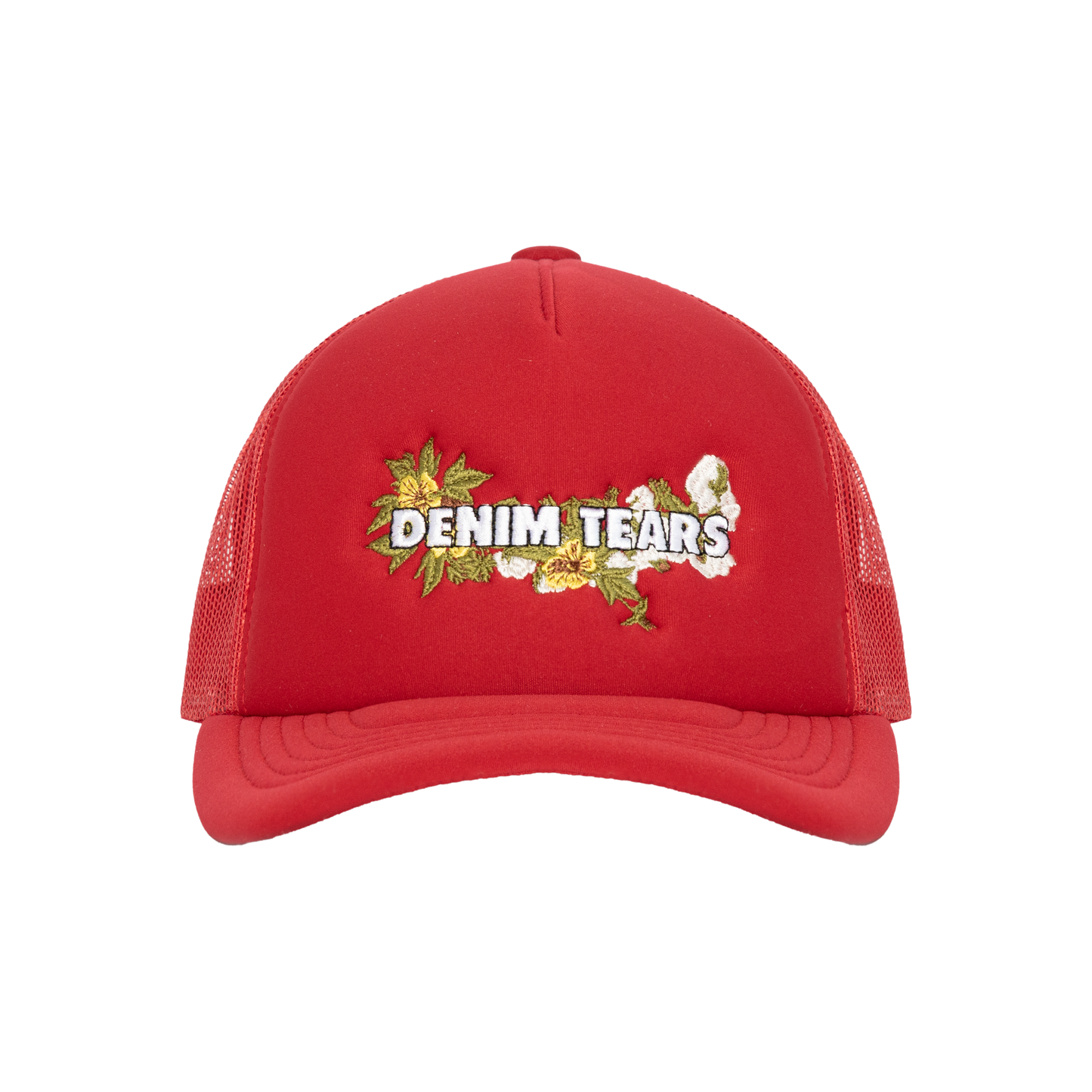 Denim Tears Red Trucker Hat