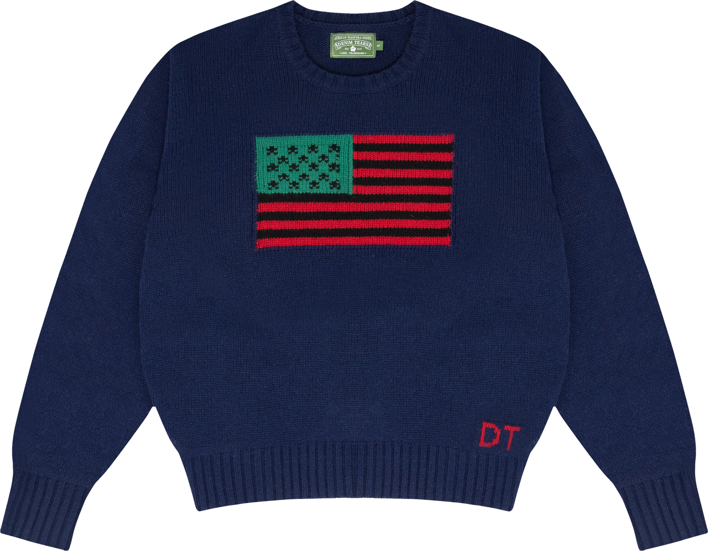 1619 Pan African Flag Sweater Navy