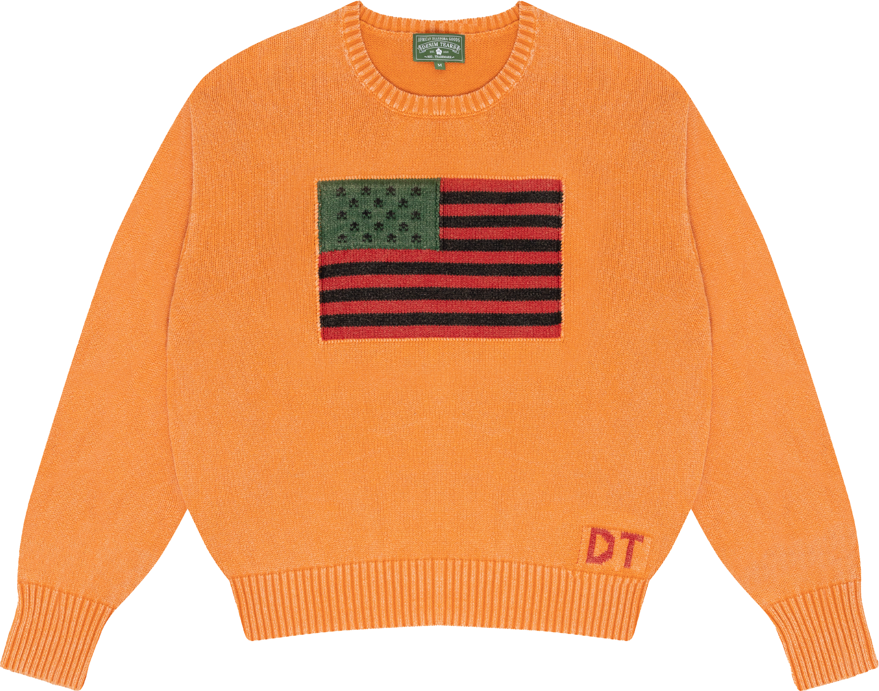 1619 Pan African Flag Sweater Orange