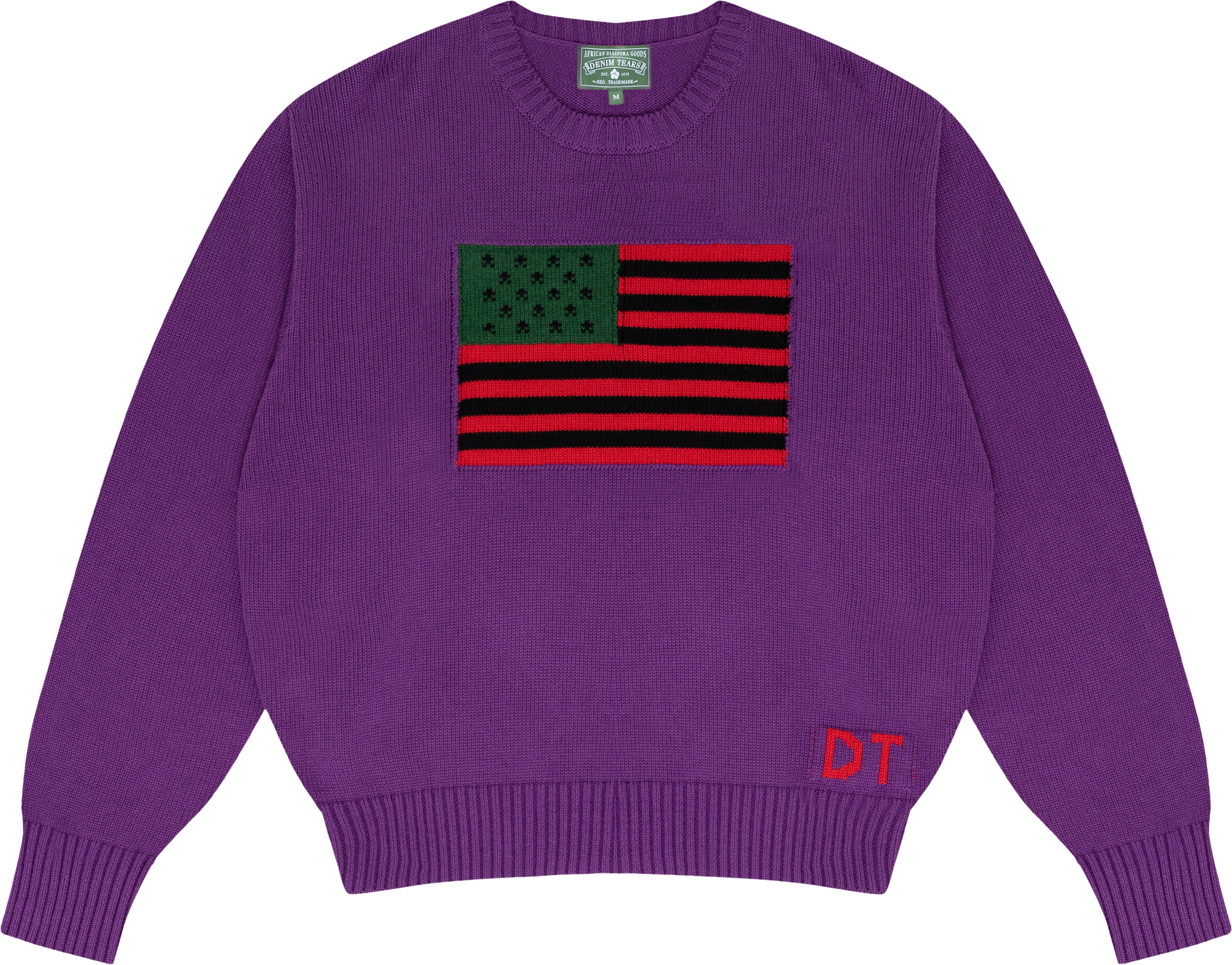 1619 Pan African Flag Sweater Purple