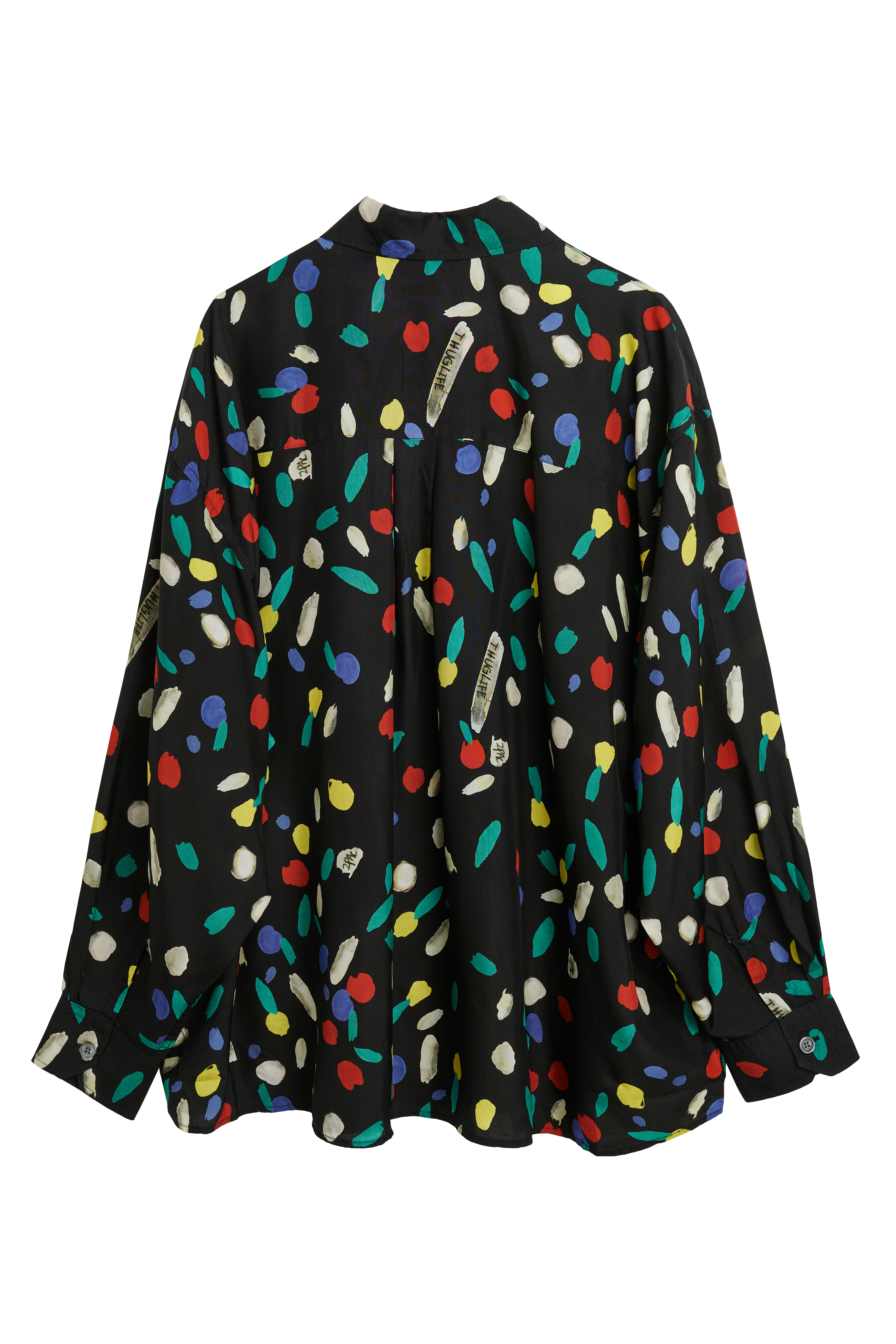 Borrowed Shirt Notebook Print Cupro