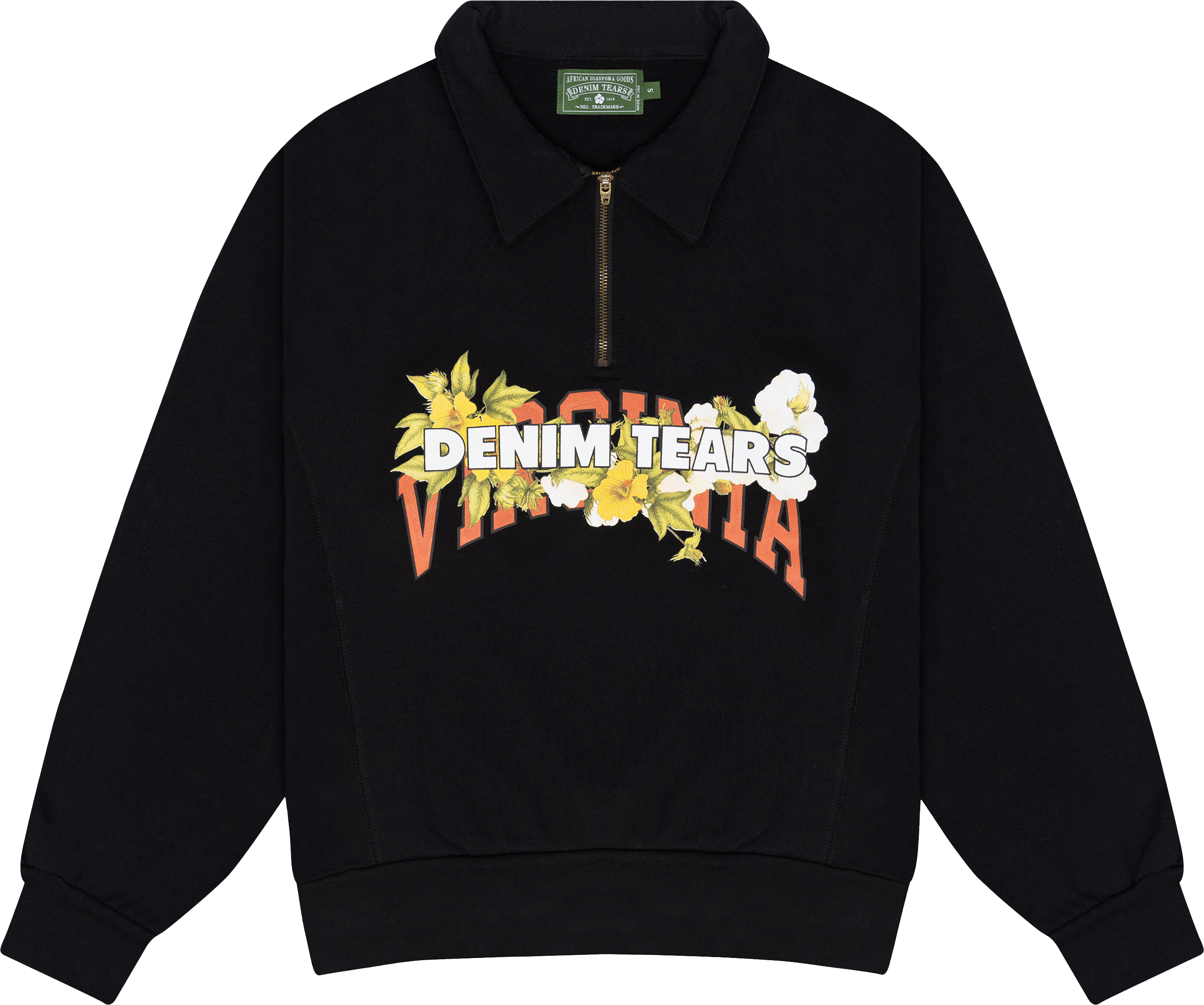 DT X Virginia Half Zip Black