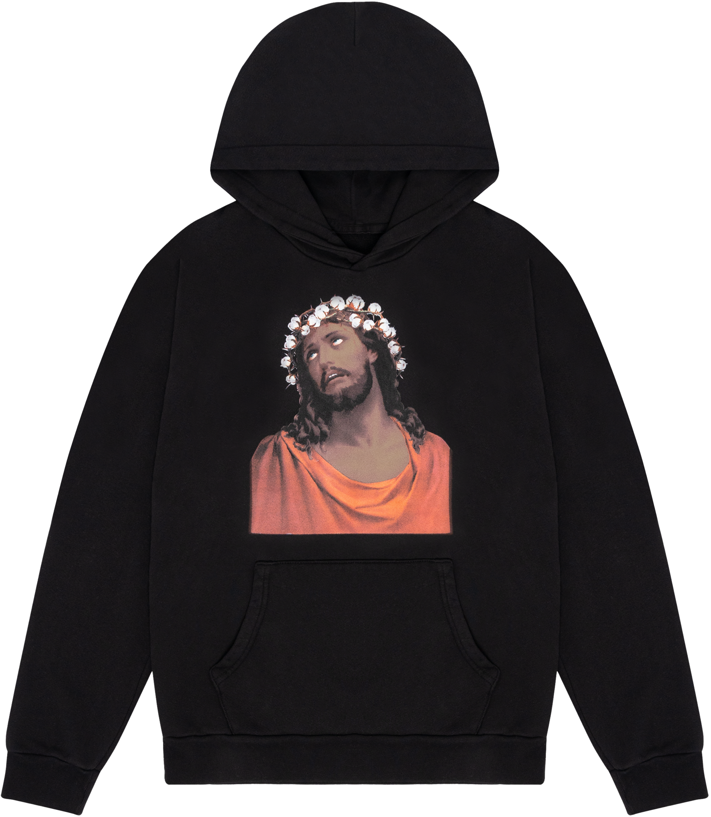 Crown Made of Cotton Hoodie Black