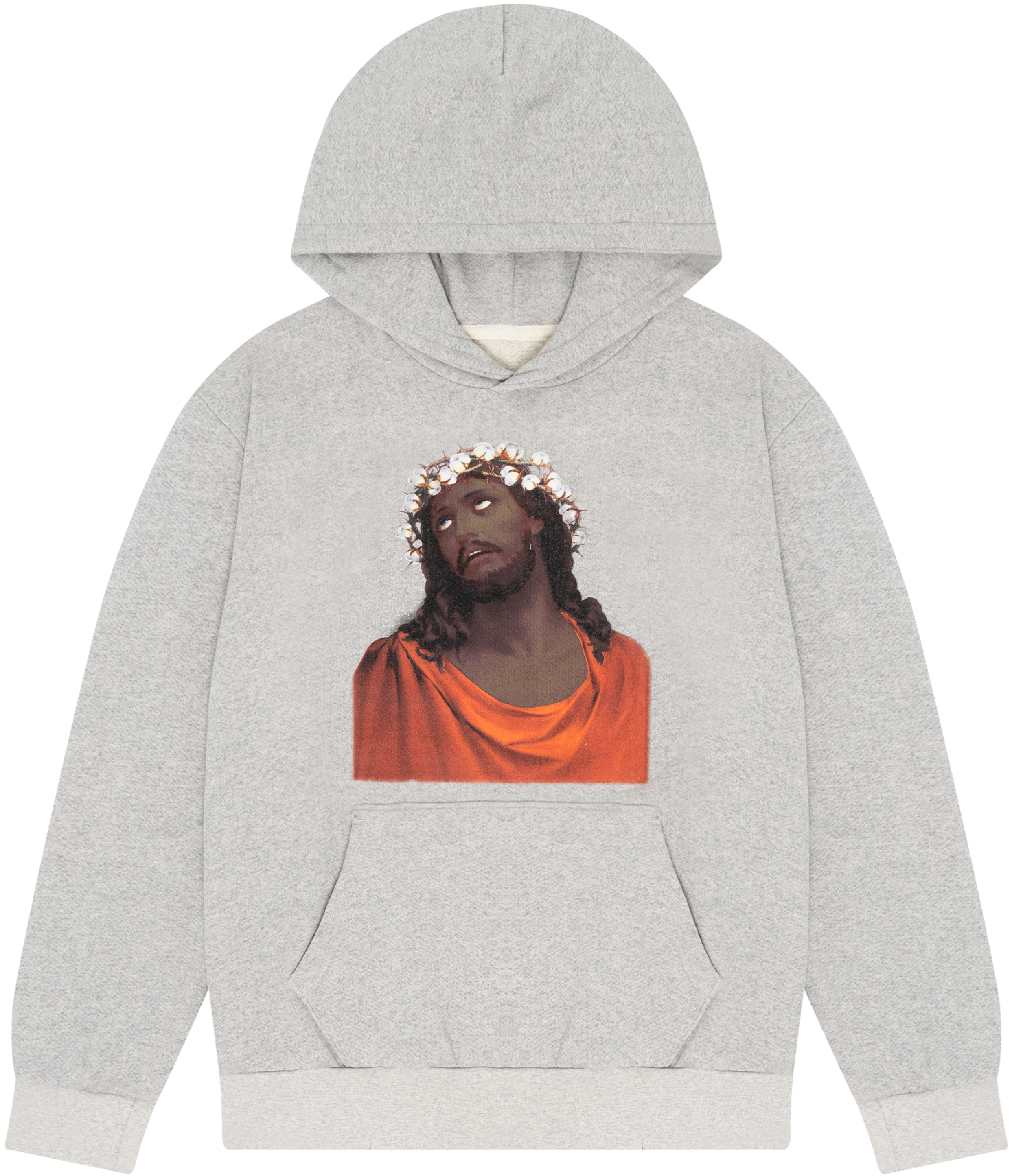 Crown Made of Cotton Hoodie Grey