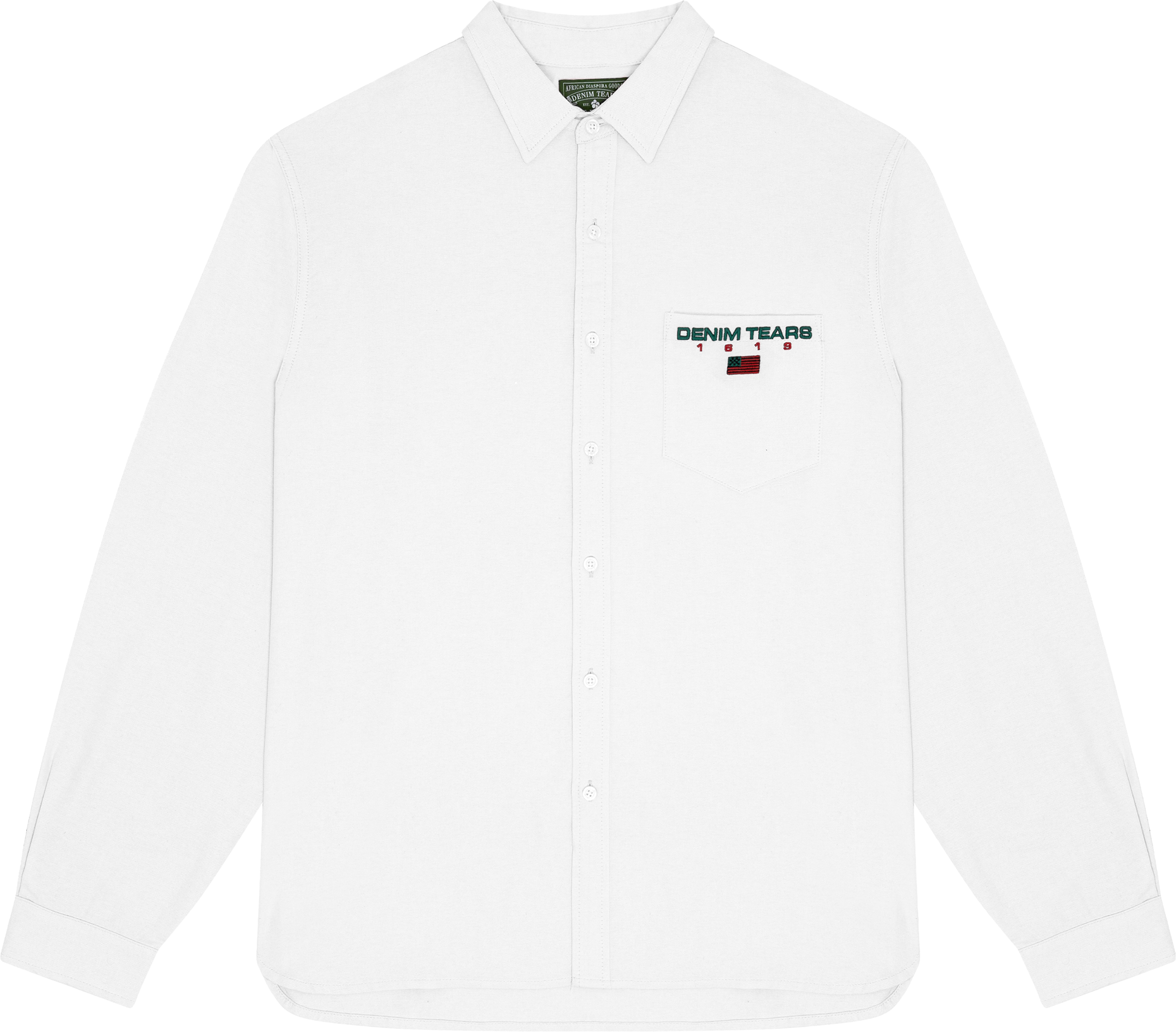 1619 Pan African Flag Oxford White