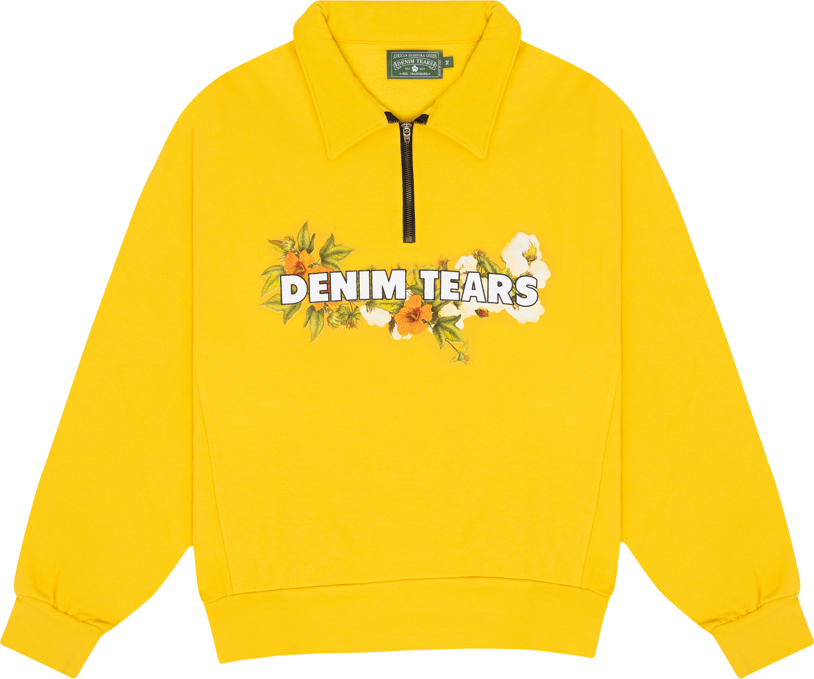 Black Madonna Half Zip Yellow